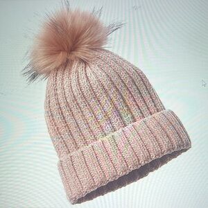 NWT: La Fiorentina Basic Knit Beanie in Pink